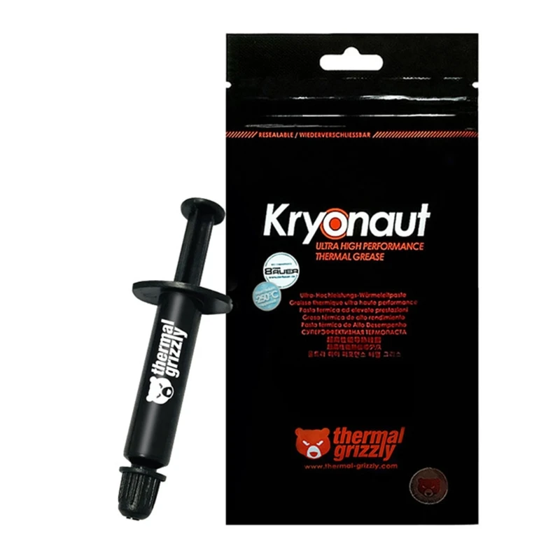 

Original Thermal Grizzly Kryonaut Paste Cooler Grease 12.5W/for .k Heatsink Pla