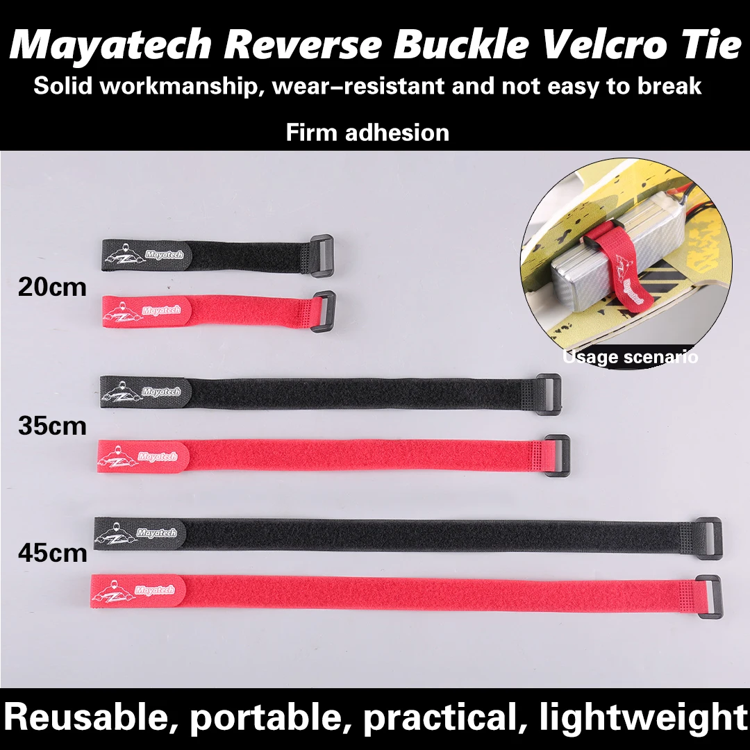 Sangles velcro auto-agrippantes pour modélisme de 20 cm avec boucle de fixation