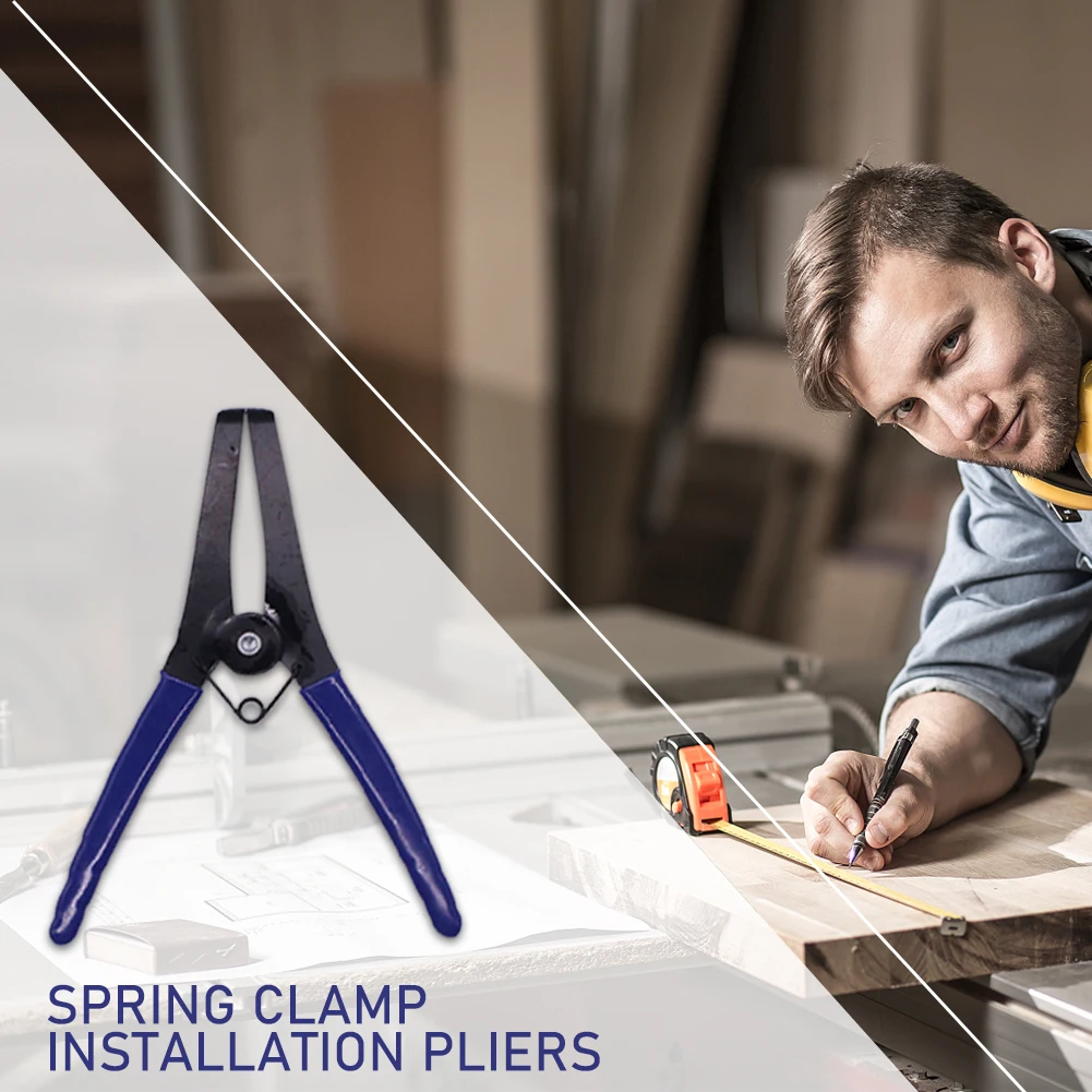 11pcs Miter Pliers Clips Installation Steel Spring Plierswith Miter Clamp Multifunctional Spring Clips Kits Woodworking Supplies