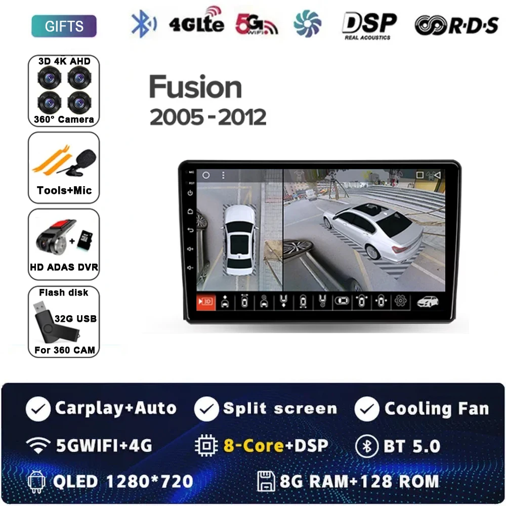8G 128G DVR 360