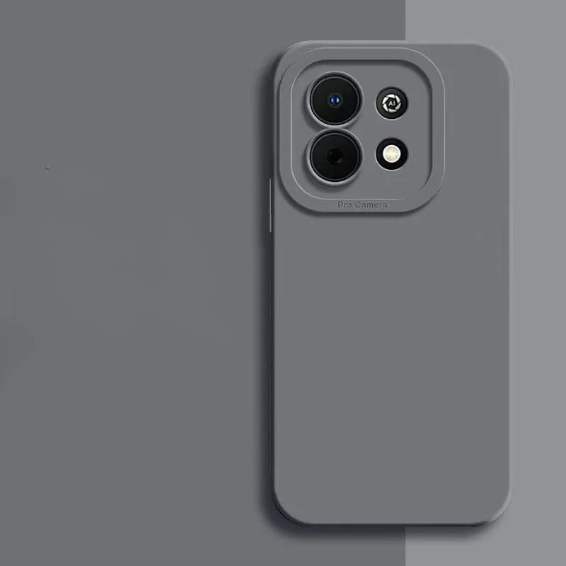 Sleek Black Semi-Transparent TPU Protective Phone Case