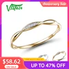 VISTOSO Gold Rings For Women Genuine 14K Yellow/White Gold Ring Shiny Diamond Promise Engagement Rings Anniversary Fine Jewelry 1