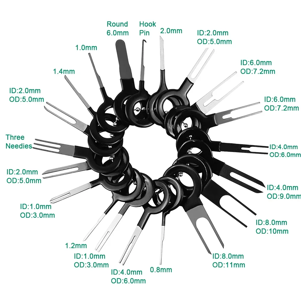 Car Terminal Tools 41/26pcs Removal Kit Box Wire Plug Connector Extractor Puller Release Pin Extractor Set Terminal Plug Repair