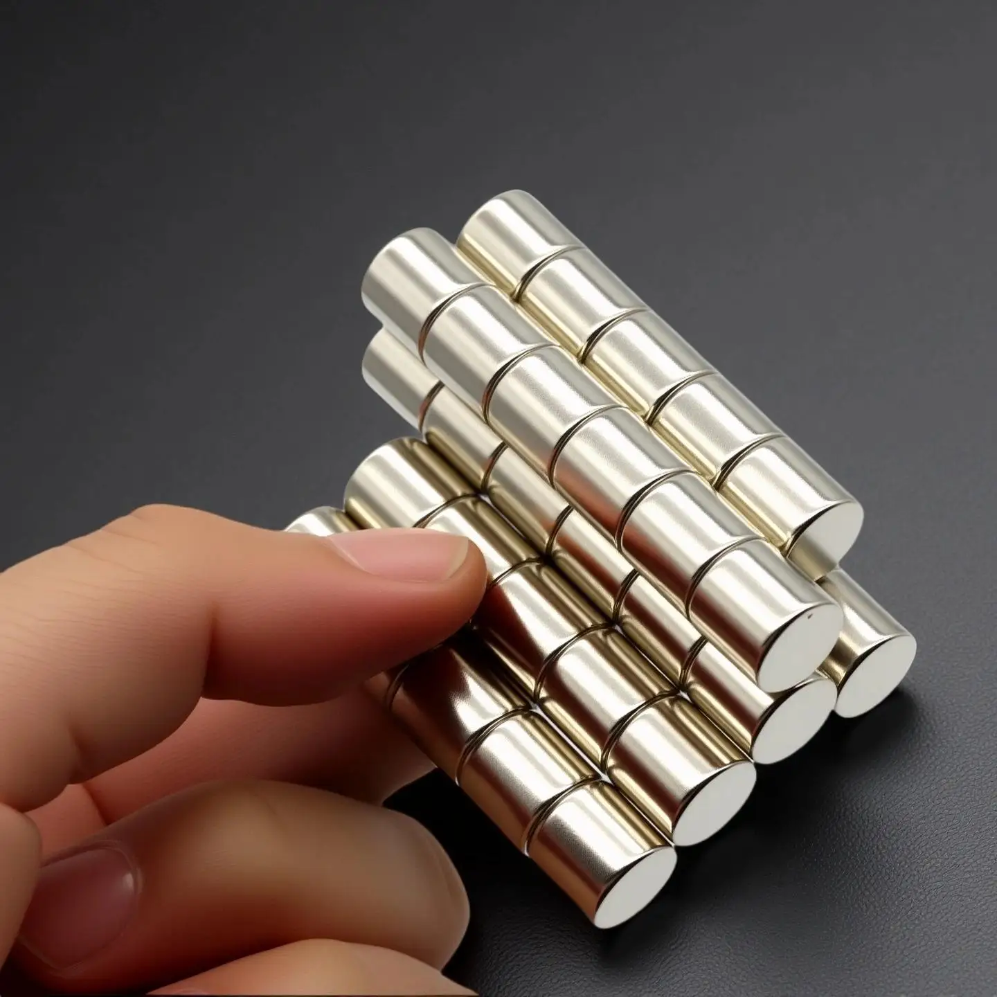 10x10mm Superstarker Magnet N35 Runder Magnetischer NdFeB Neodym-Magnet Leistungsstarke Scheibenmagnete Kühlschrankmagnete – Detail 3