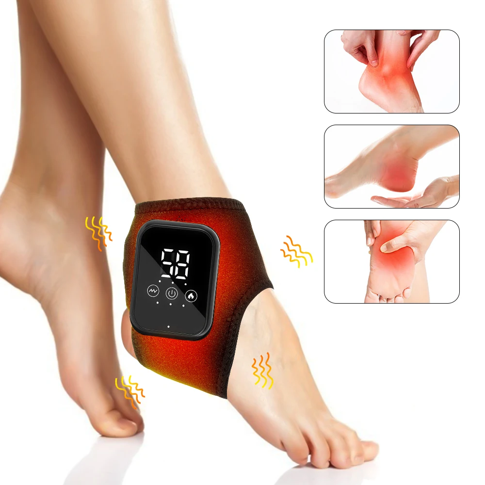 Electric Foot Massager with Heat Vibration Hot Compress for Ankle Pain  Relief | eBay
