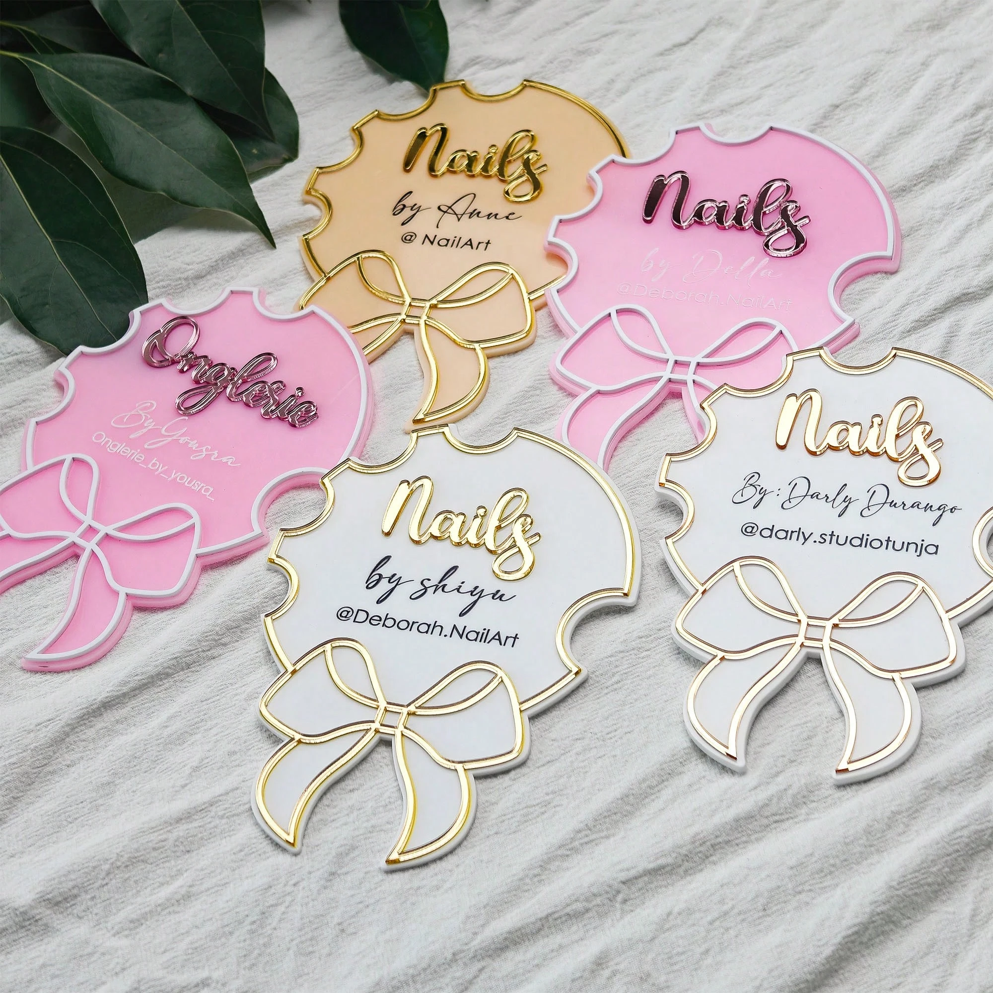 Customizable Fashionable Nail Salon Branding Prop - Unique & Personalized Design Gift