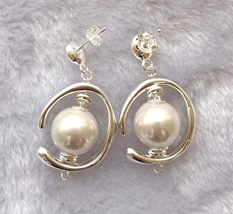 Hot selling fashion high quality women pearl Moon Necklace bracelet earrings wholesale shipping UNODE50