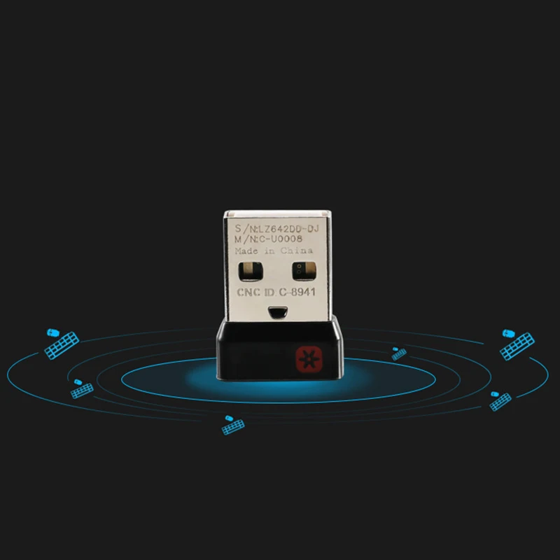 2.4GHz Wireless Dongle Receiver Unifying USB Adapter 1Pc for Logitech Mouse Keyboard Connect for MX M905 M950 M505 M510 M525