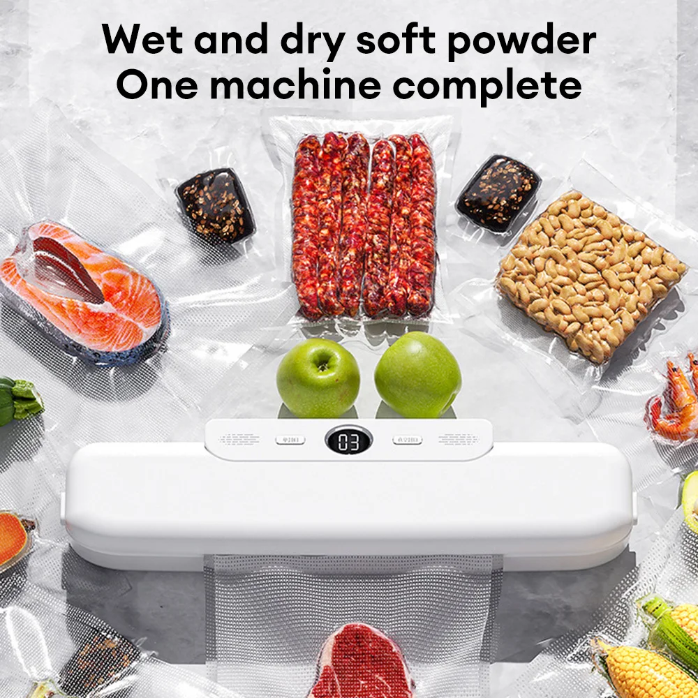 Automatic Vacuum Sealer Machine for Food Preservation and Freshness -  Includes 4PCS Vacuum Bags
