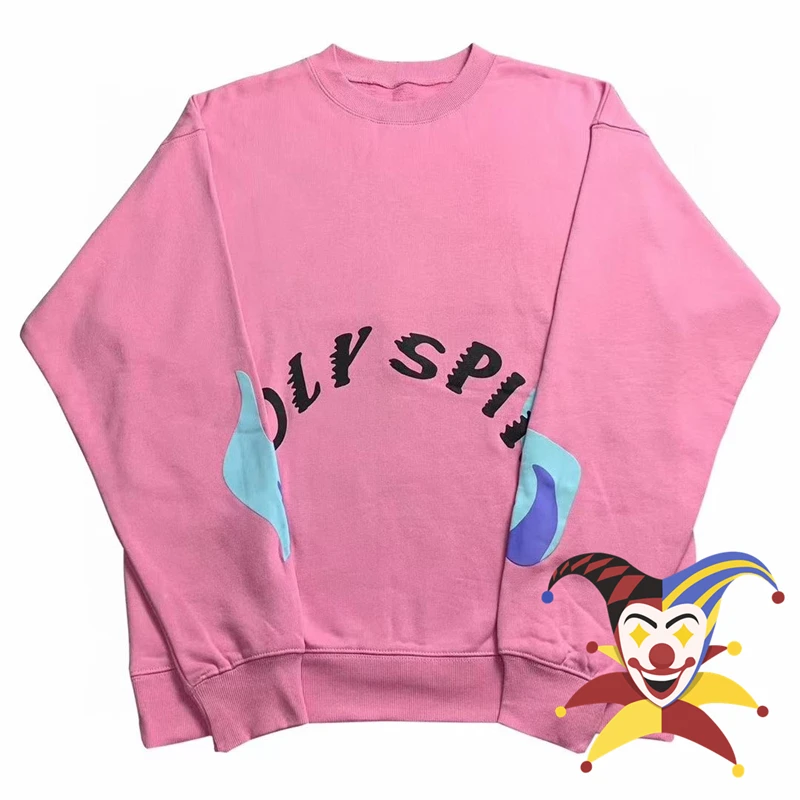 

Pink Kanye West Sunday Service Holy Spirit CPFM.XYZ Sweatshirts Women Men Crewneck Hoodies