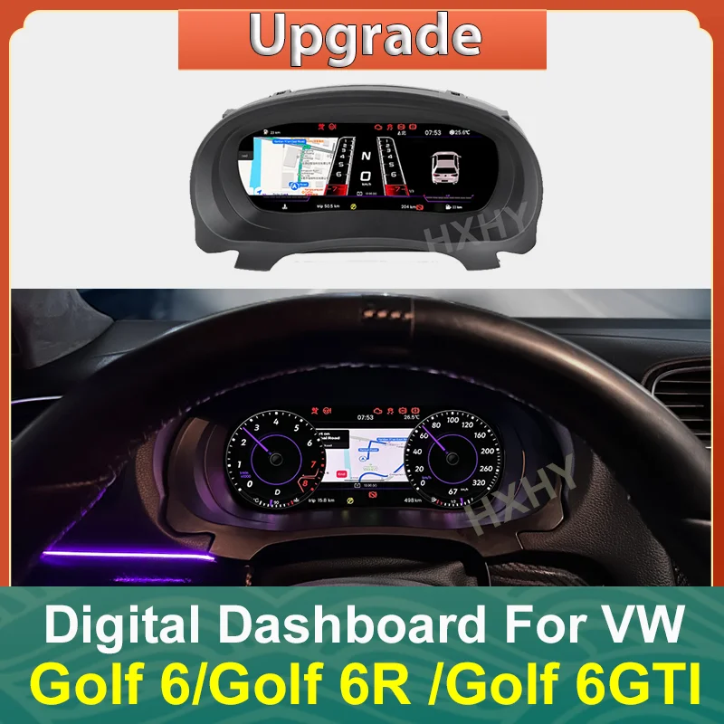 Car Lcd Digital Cluster Virtual Cockpit Speedmeter Dash Per Volkswagen Golf 6 Golf 7 Passat B6 B7 B8 Tiguan Cruscotto
