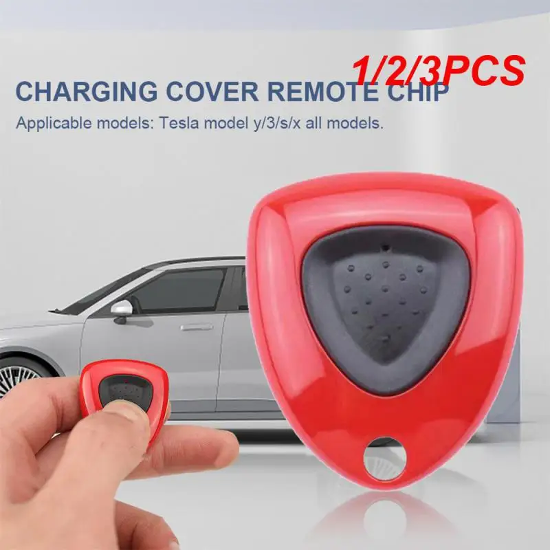 

1/2/3PCS For Tesla Model 3 Y Car Door Remote Control Charging New Energy Charger Pile Button To Open The Door Cover Chip