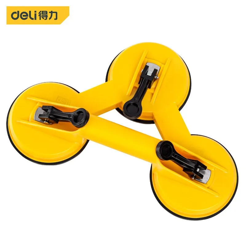 Deli 1/2/3claw vacuum suction cup special ABS strong ceramic tile glass support ground grab suction cup lifting tool tile drilling drill glass cement metal marble special high hardness boxed four blade alloy drill dry drilling 5pcs 10pcs