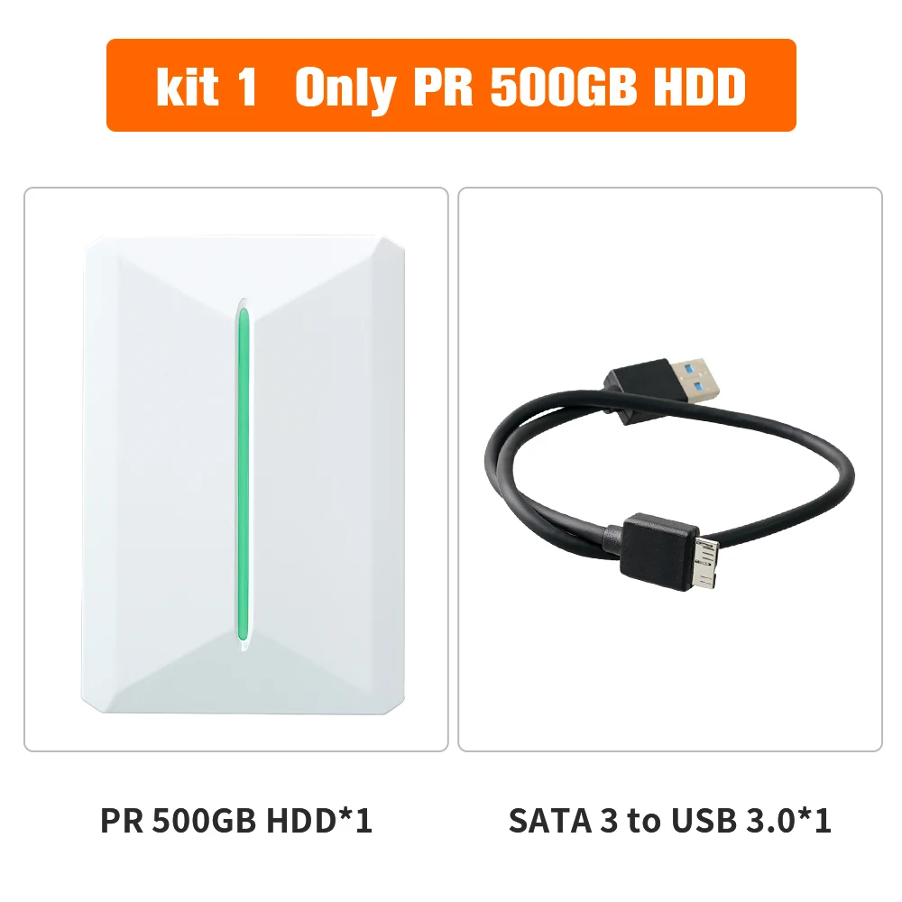 Disco rígido portátil para jogos, Playe e Retrobat para PS3, PS2, PS1, Wii, WiiU, Switch, MAME, HDD de jogos externos, 38200 + jogos, 500GB