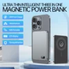 New Ultra thin Alloy Powerbank Magnetic Power Bank Wireless Fast Charger For Magsafe Backup battery For iWatch Serise iPhone 16 3