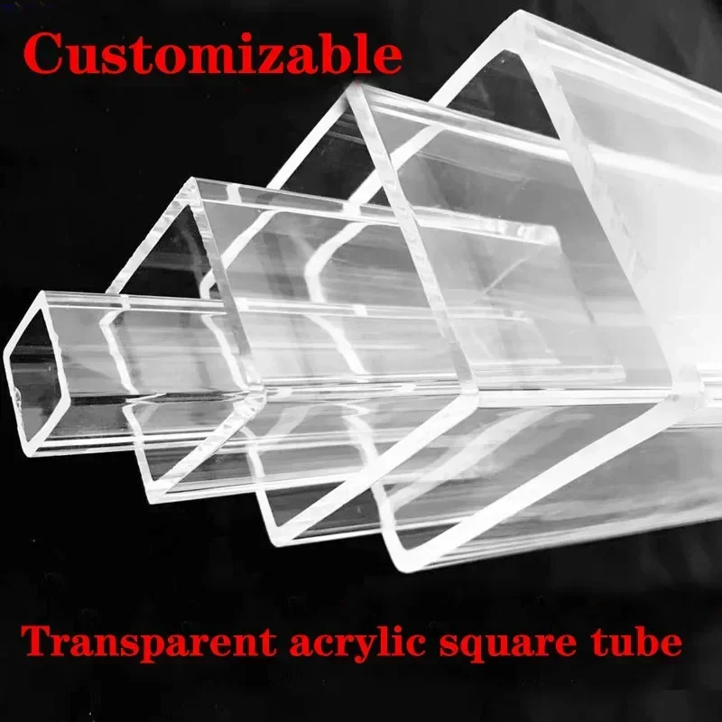 30x15x1.5mm PMMA plexiglass transparent square pipe 100mm length