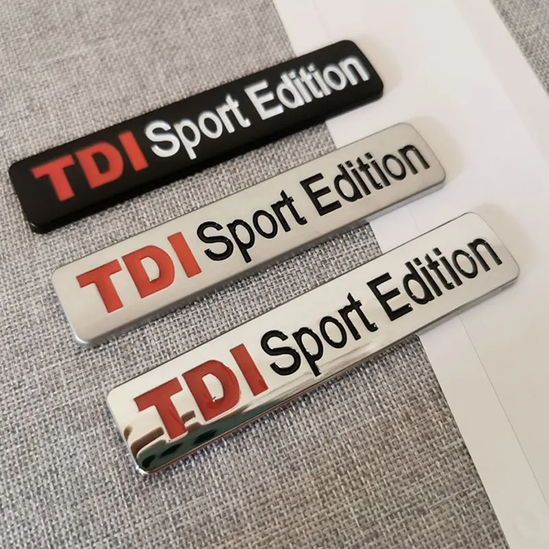 

TDI Sport Edition Car stickers for Volkswagen Series refit accessories TDI Logo Side Door Trunk front grille displacement label