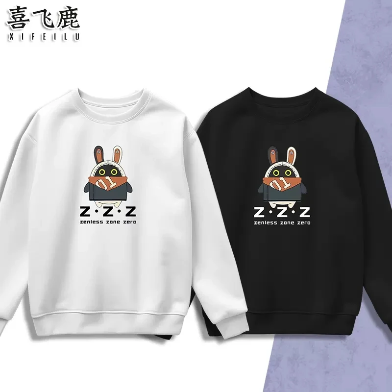 

Anime Zenless Zone Zero Round Neck Hoodie Sweatshirt Coat Cosplay Costume Men Women Student Loose Pullover Tops