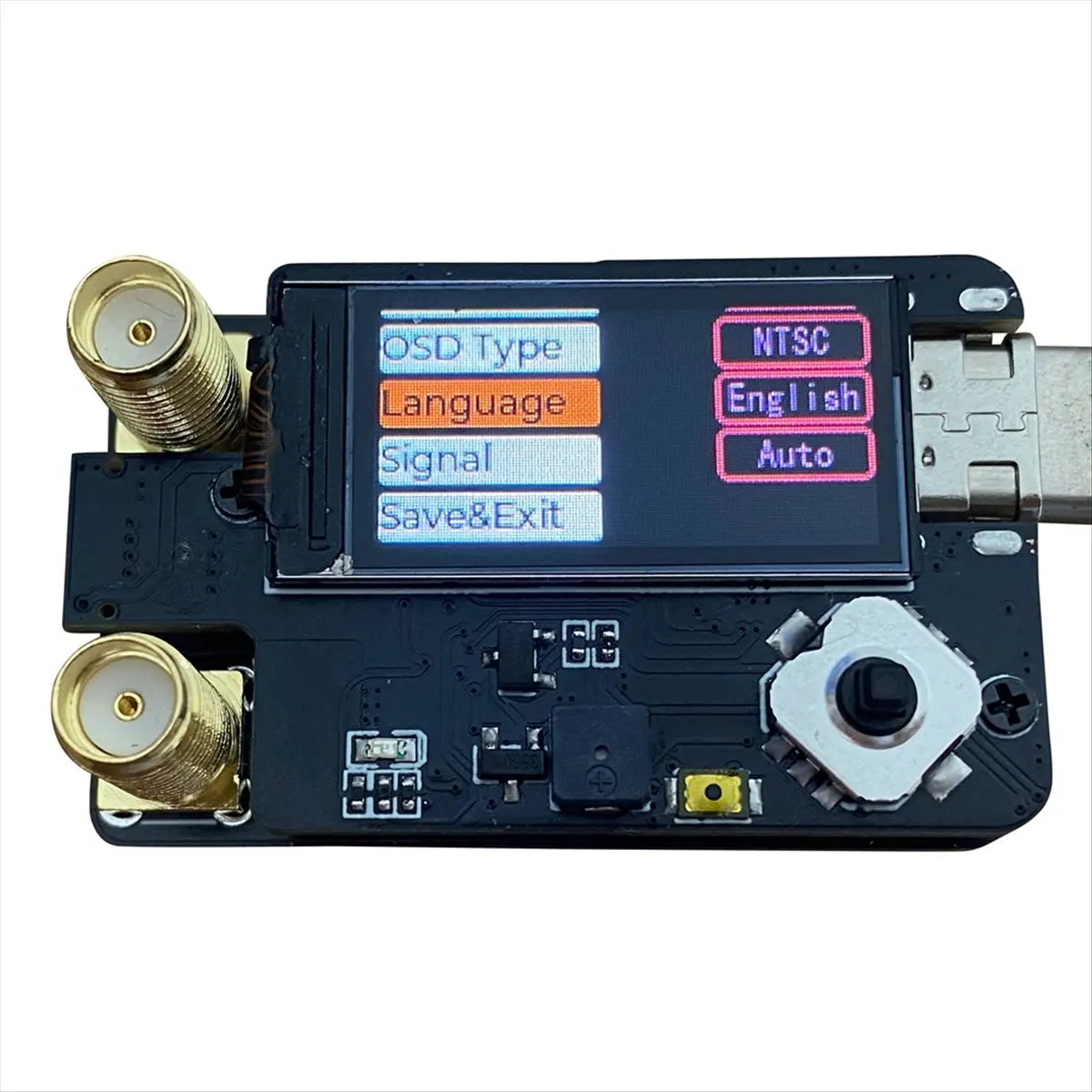 A23G RX5808 4.9G 5.8G 6.1G PLUS SKYZONE/Fatshark/DJI V1 V2 안경용 듀얼 안테나 수신기 모듈, SMA 암 커넥터