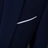 2024 New (Blazer+ Trousers) Men Fashion Gentleman European Style Gentleman Wedding Solid Color Office Hosting 2 Piece M-6XL 5