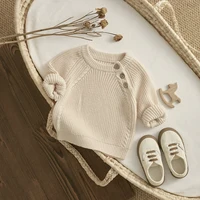 ma&baby 0-3Y Newborn Infant Toddler Baby Boy Girl Sweaters Knit Button Long Sleeve Soft Tops Pullover Fall Winter Clothing 3