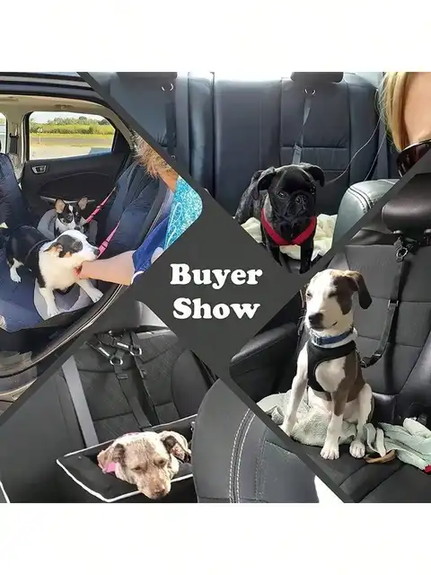 1pc Car Pet Dog Seat Leash, Pet Car Interior Leash, Dog Seat Belt Strap, Dog Seat Buckle, Dog Car Seat Accessories 4