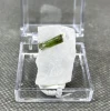 Natural green tourmaline pillars mineral specimens + box size 3.4cm + healing quartz crystals and stones rock gemstone 4