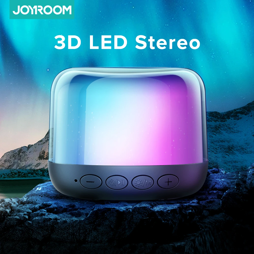 Joyroom Portable Bluetooth Speaker Led Light Wireless 3d Stereo Home