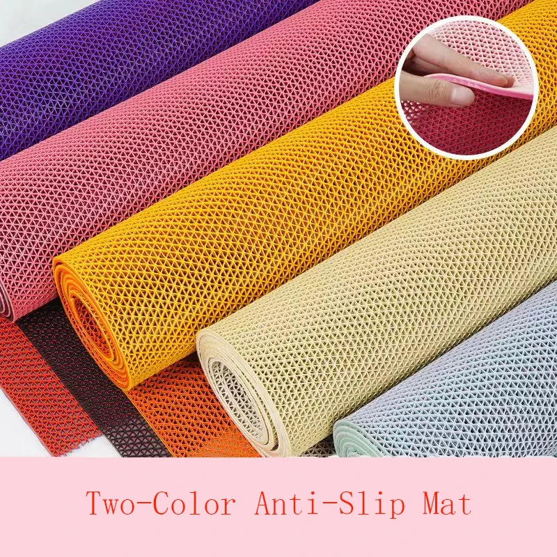 5MM Thickened Hollow Anti-Slip Mat PVC Encrypted DIY Floor Mat Swimming Pool Door Bathroom Floor Dopamine Hydrophobic