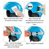 2Pcs Ski Goggle Clips Drop-proof Goggle Grip Clips durable Goggle Clips Sports Multi-functional Belt Buckles Ski Accessories 4