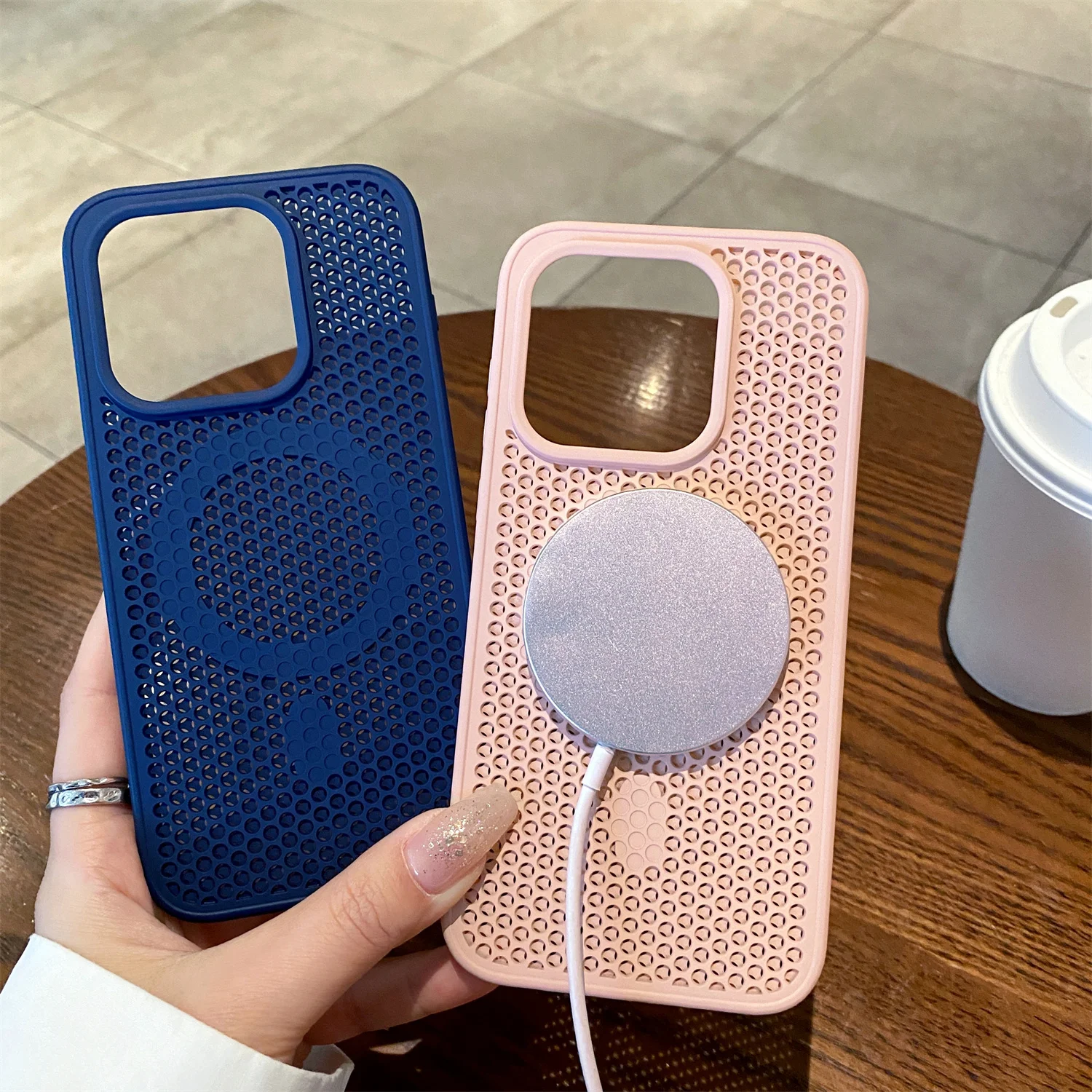Funda Magnética con Disipación de Calor para OnePlus 15, Transpirable, con Carga Inalámbrica, Malla Refrigerante