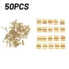 50pcs Mini Brass Furniture Hinges Jewelry Wooden Box Cabinet Door Hinges Furniture Hinges Hardware DIY Crafts Tool - Image 5
