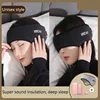 1pc Sleep Mask Blackout With Ear Muffs For Relaxing Sleep Earmuff Earphone Set Sleeping Blindfold Anti-noise Earmuff For Sleep 1