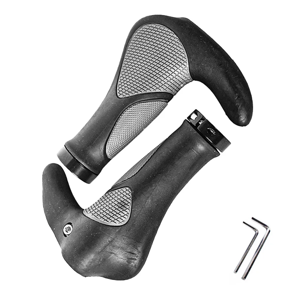 

1 Pair Bicycle Handlebars Mountain Bike Vice Handle Shock-absorbing Non-slip Grip Horn Handle Set For 22.2mm Handlebar Diameter