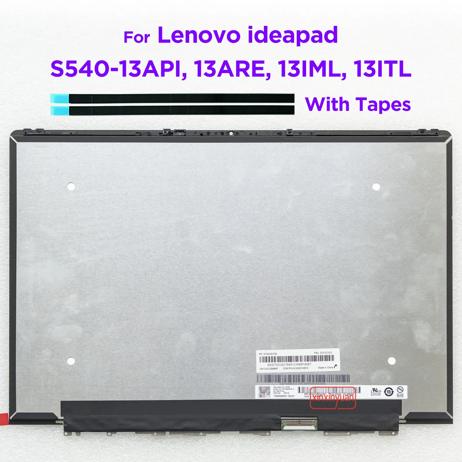 

13,3 ЖК-экран для ноутбука Lenovo ideapad S540-13API 13ARE 13IML 13ITL WQXGA 2560X1600, замена дисплея 5D10S39655