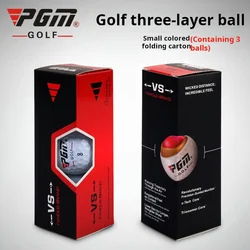 Three-Layer Golf Balls Gift Set with Synthetic Rubber Core (3pcs)