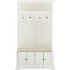 Holbrook Hall Tree, Distressed White 3