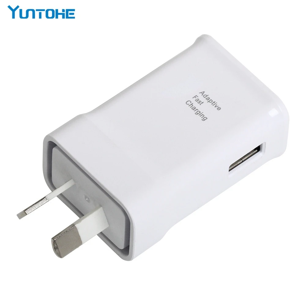 

100pcs/lot 9V-1.67A 5V 2A US/EU/AU/UK Plug Fast Charging Travel Adapter Wall Fast Charger for S6 S7 S8 S9 Plus Note 5 8