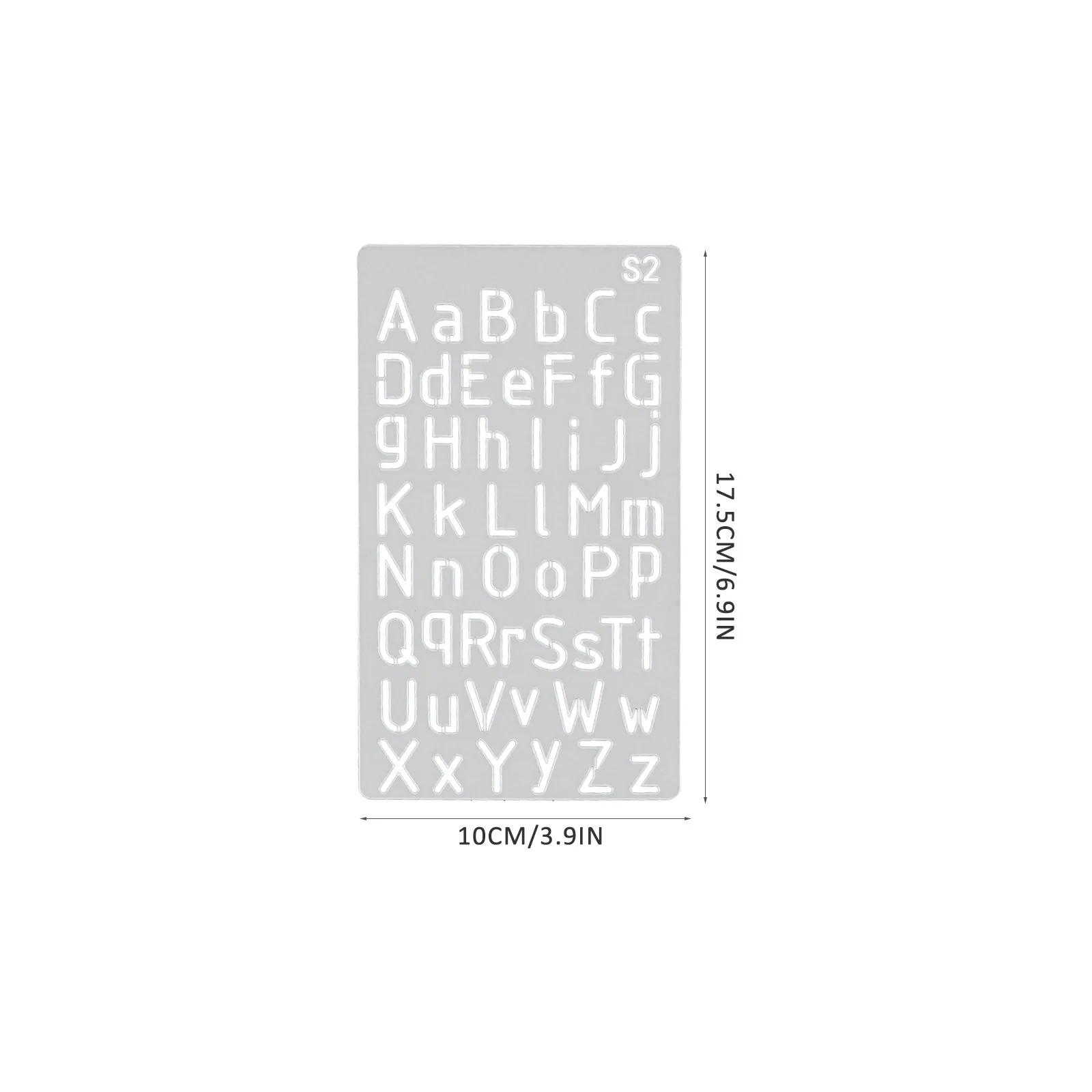 24Pcs 휴대용 편지 스텐실 영어 알파벳 중공 디자인 그림 템플릿 DIY 스크랩북 벽 예술 나무 그림