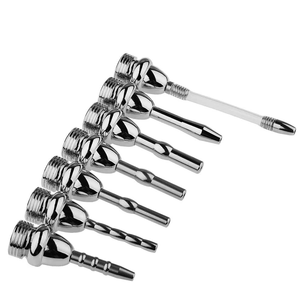 Metal Urethra Catheter Vaginal Anal Cleaner Butt Plug Enema Syringe Toilet Anal Shower Head Beads Bidet Cleaning Kit