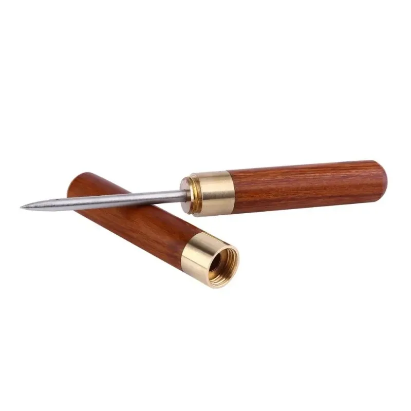 Stainless Steel Ice Pick with Wooden Handle and Sheath Kitchen Tool Ice Pick