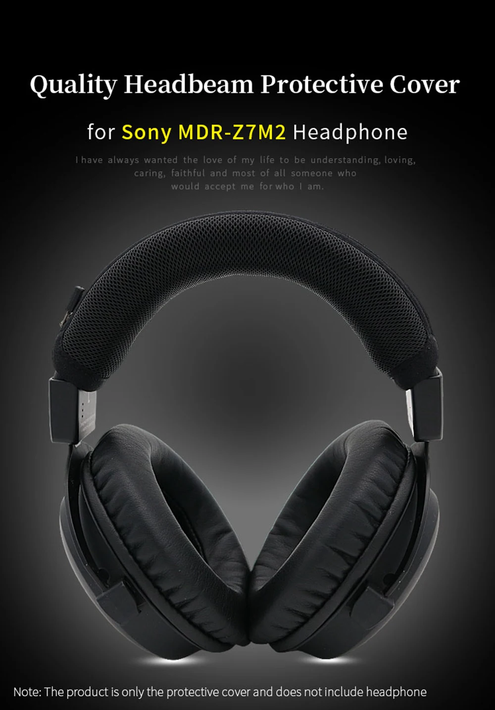 Headphone Head Beam Cover for Sony MDR-Z7M2 Earphone Protective Case Z7M2 Headset Headbeam Sleeve