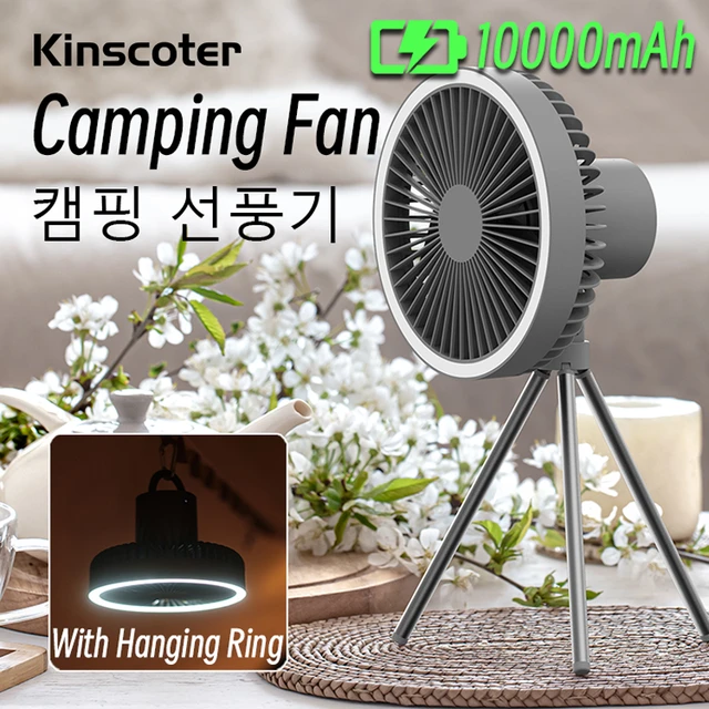 Remote Control Camping Electric Fan Auto Rotary Usb Rechargeable Ceiling Fan  Portable 10000mah Power Bank Air Cooler Tent Lamp - Fans - AliExpress