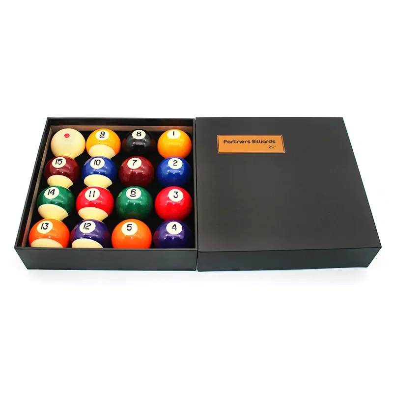 Billiard Products Premium Quality 52.5mm Resin Billiard Pool Balls for Club Pool Table Games