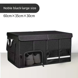 Foldable Waterproof Oxford Cloth Car Trunk Organizer - Large Capacity, Portable Storage for Camping, Fishing, and Travel Accessories (L)