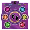 Electronic Dance Pad with LED Lights Dancing Mat Wireless BT Family Music Game Mat for Exercise & Games