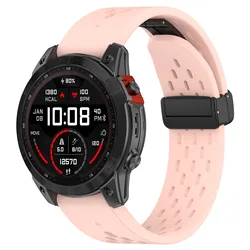 Quick Fit Silicone Watch Strap - 20mm/22mm/26mm Adjustable Band - 20mm (Pink)