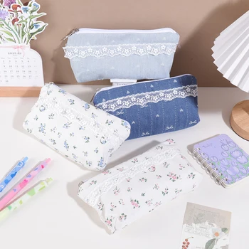 1 astuccio con bordi in pizzo, articoli di cancelleria per studenti, articoli scolastici portatili, articoli essenziali per il ritorno a scuola, un regalo per un amico