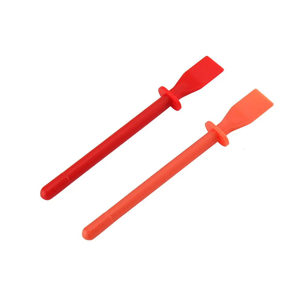 2PCS Leather Gluing Tool DIY Handcraft Glue Application Tools for Leather PP Red + Orange Color