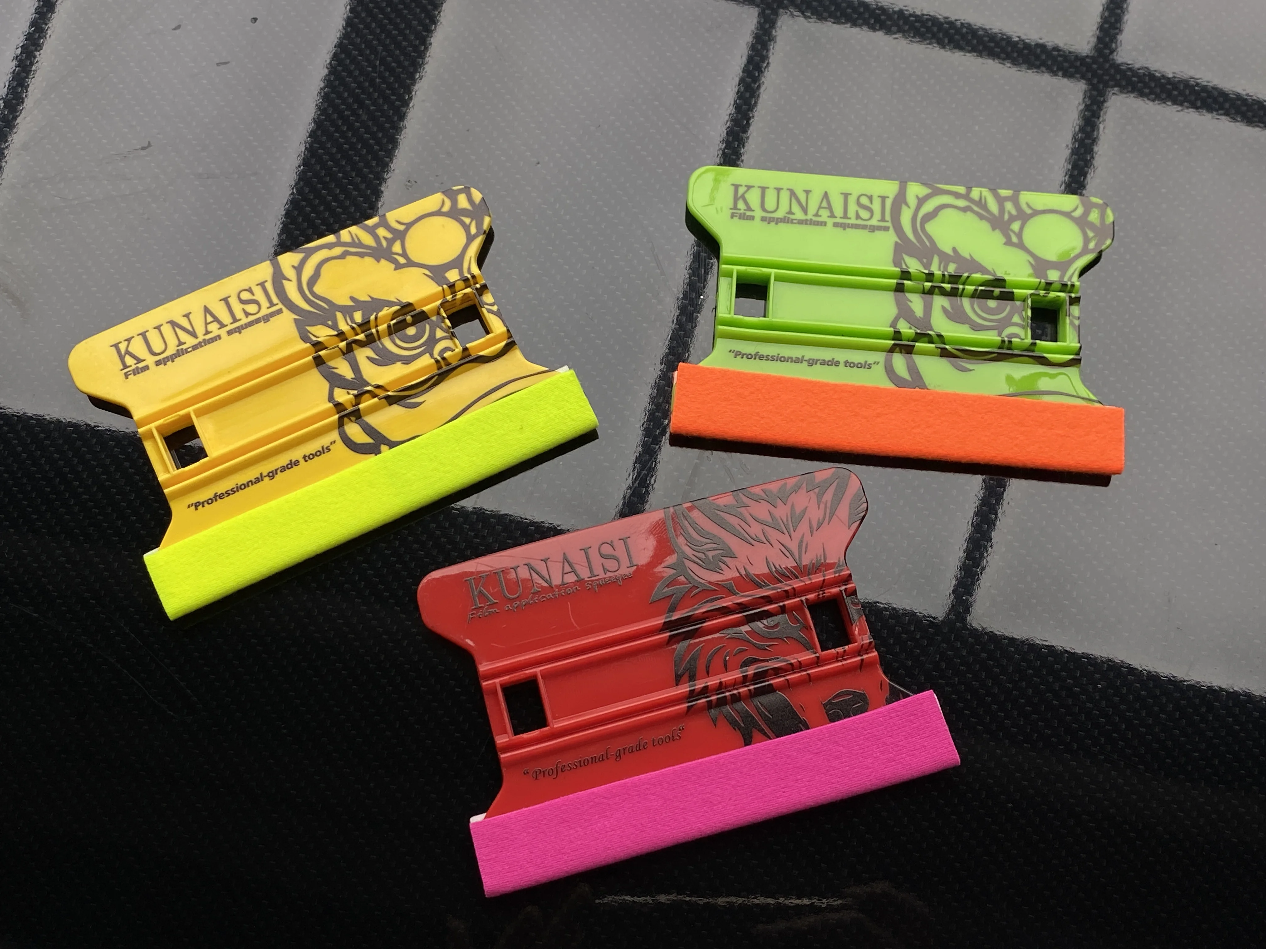 Car Vinyl Wrap Film Squeegee Scraper Wrapping Suede Felt Scraper Auto Window Tint Tools KUNAISI China-Chic Pink Magnetic car wrapping tools,vinyl squeegee,window tinting squeegee,window scraper tool,automotive film tools,window scraper,car film scraper,car vinyl scraper